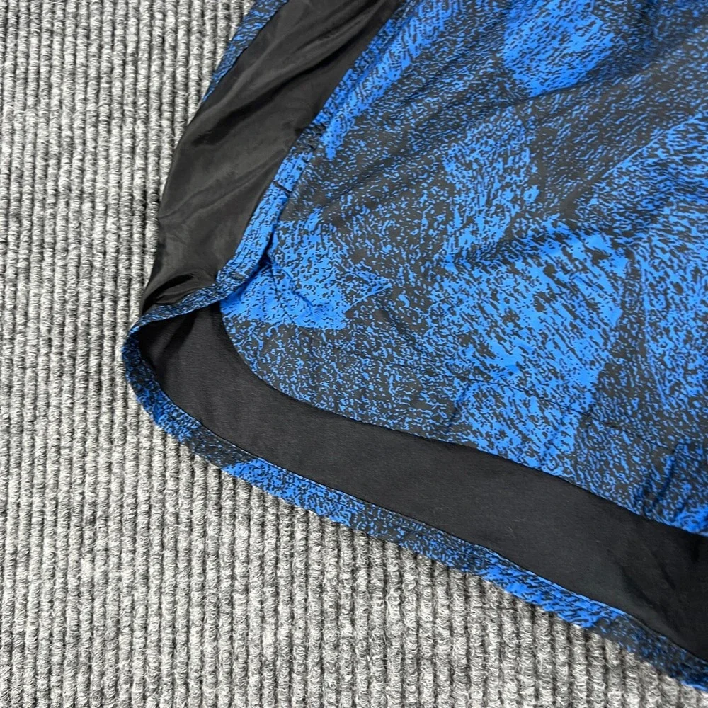 Nike Shorts Womens Medium Blue Black Active Workout Training Gym Run Lift